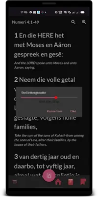 Afrikaans Holy Bible android App screenshot 2